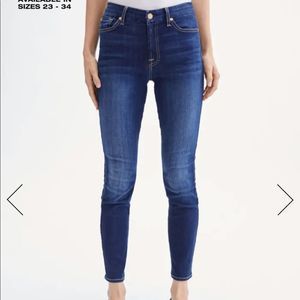 7 For All Mankind Skinny Ankle Jeans 27
